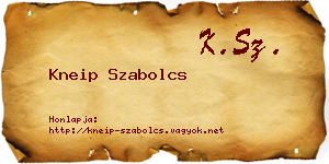 Kneip Szabolcs névjegykártya